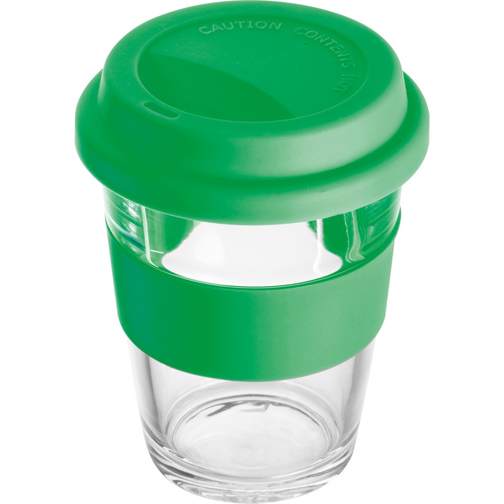 Beker van glas, 300 ml inhoud - Groen