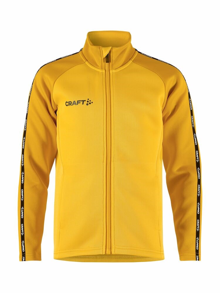Craft - Squad 2.0 Full Zip Jr Navy 122/128 - Sweden Yellow-Golden