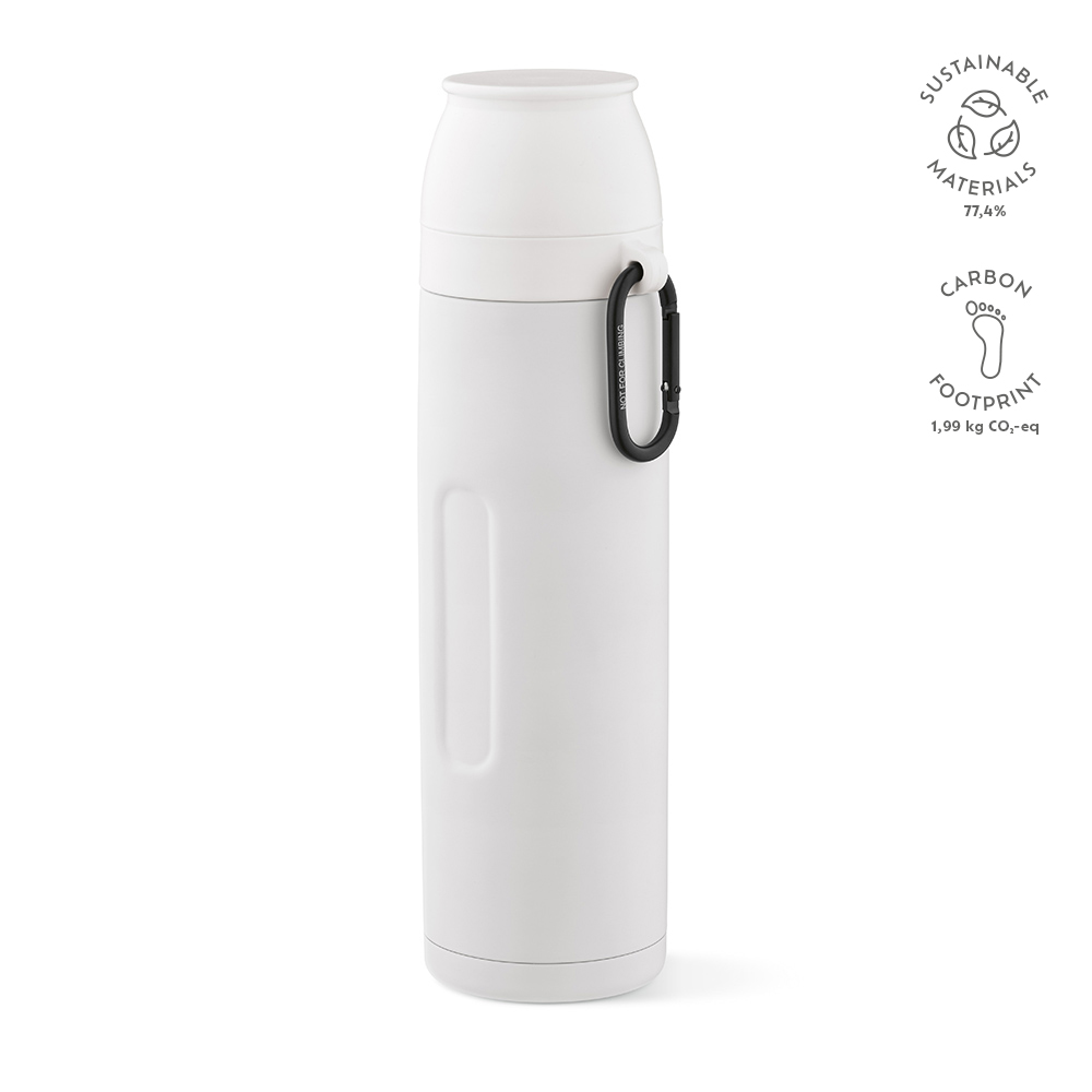 Flinders thermosfles gerecycled roestvrij staal 1080 ml - Wit