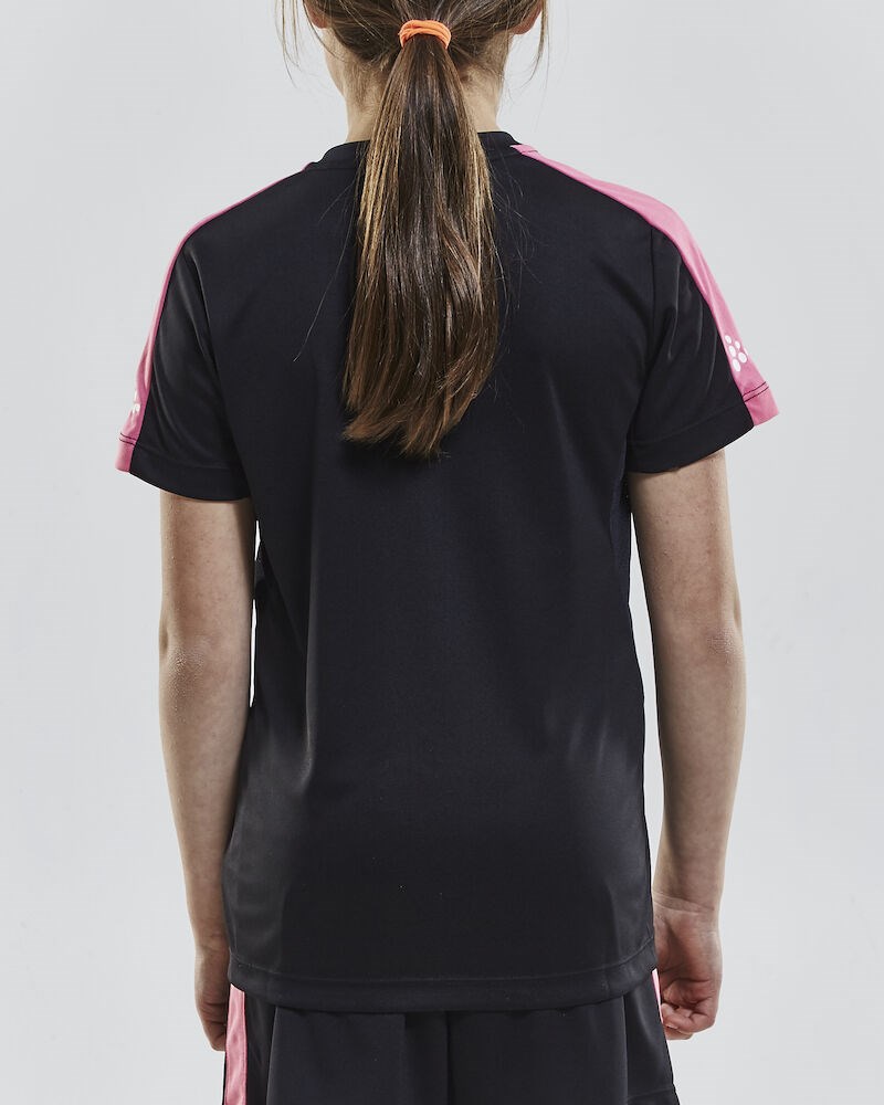 Craft - Progress Jersey Contrast JR Black/Pop 134/140