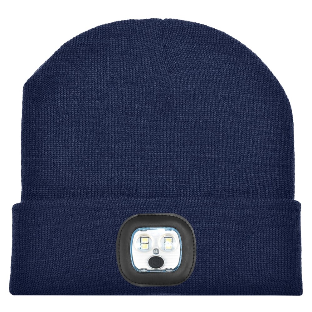 Gebreide muts met ledlamp - Navy (PMS 533c) / Navy