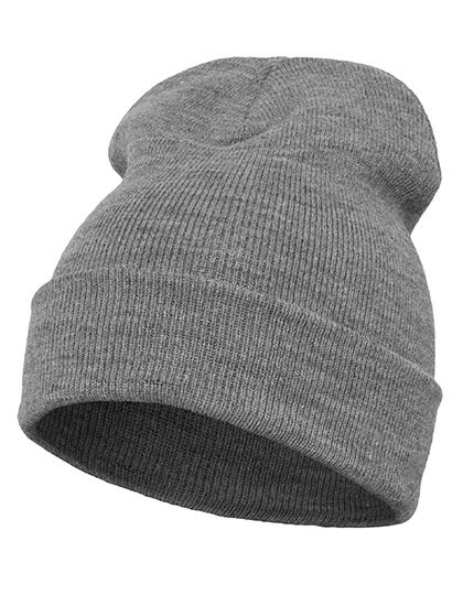 FLEXFIT - Heavyweight Long Beanie - Heather Grey