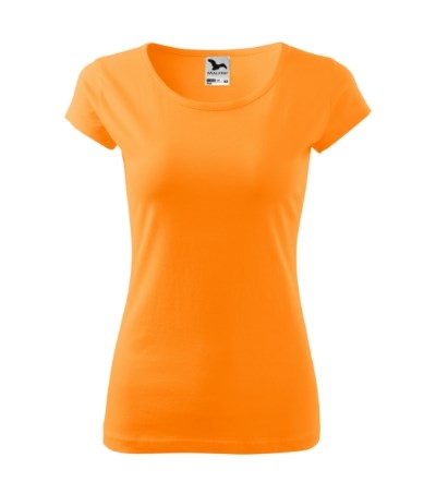 T-shirt dames Pure tangerine oranje