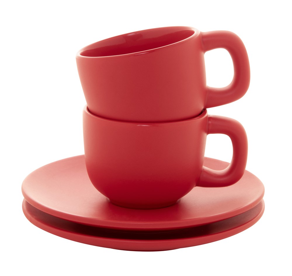 Caturra - Espresso kopje set - Rood
