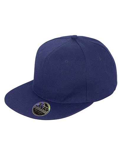 Result Headwear - Bronx Original Flat Peak Snapback Cap - navy