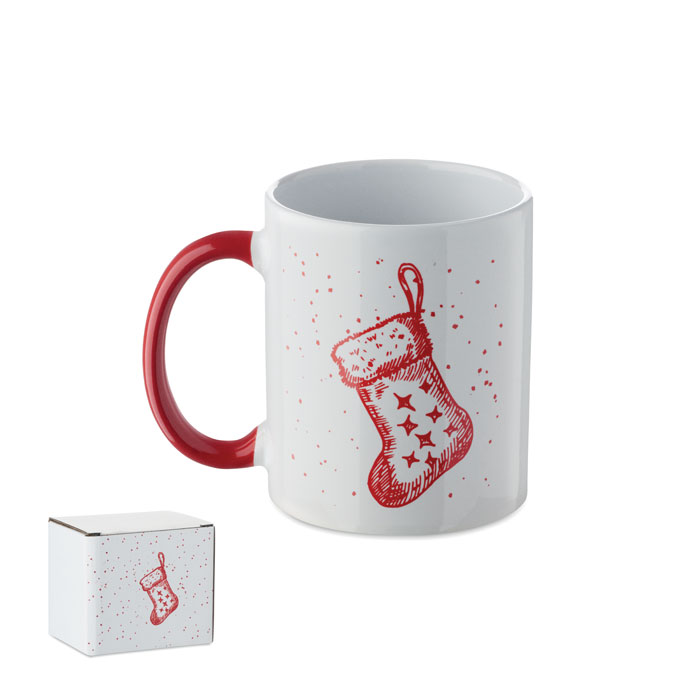 FESTIMUG - Keramische kerst mok 300ml - Rood