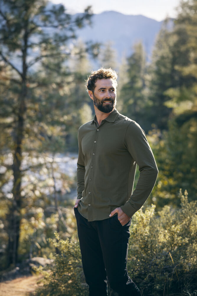 Cutter & Buck - Advantage Shirt Heren Indigo Melange M