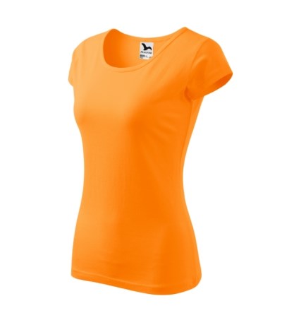 T-shirt dames Pure rood - tangerine oranje