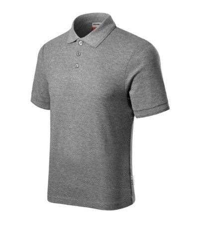Poloshirt heren Reserve Zwart - dark gray melange 12 (brand label)