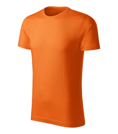 T-shirt heren Gulf antiek zilver - Oranje