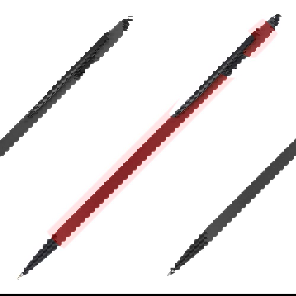 Balpen Paris softtouch matt R-AL - Donker Rood
