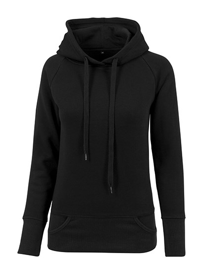 Build Your Brand - Ladies` Cuff Pockets Hoody - Black