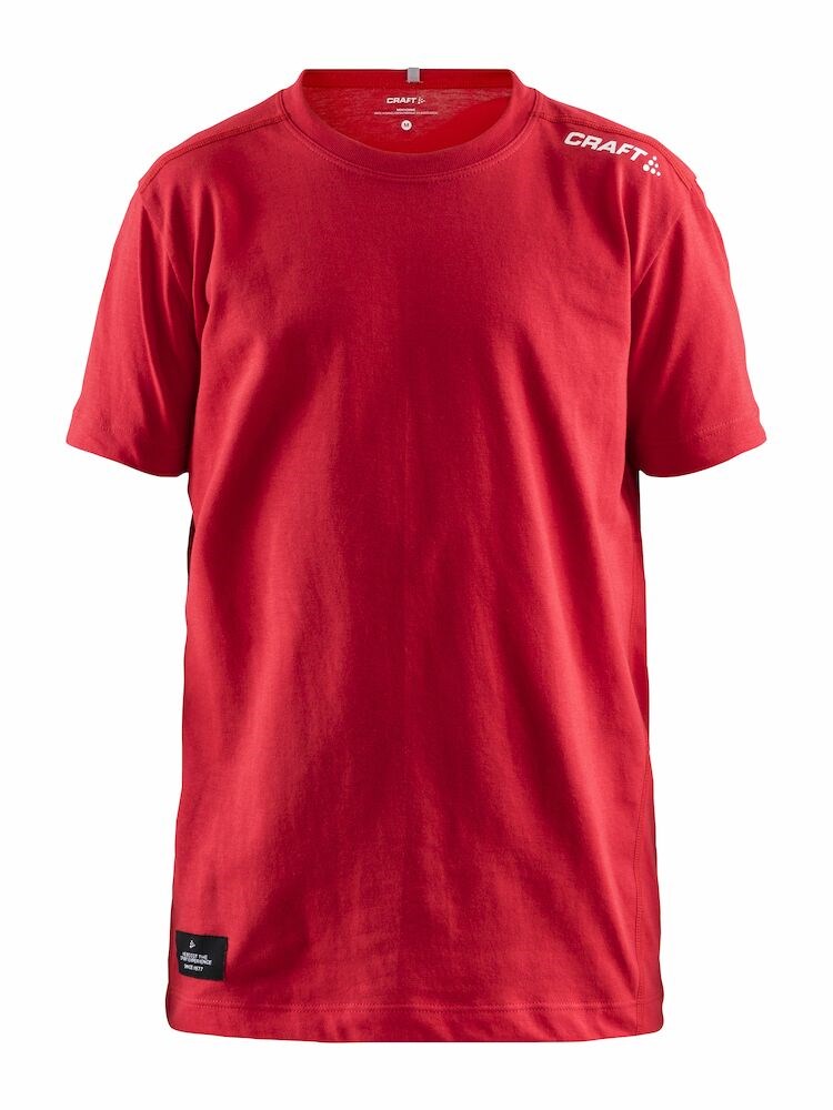 Craft - Community Mix SS Tee Jr Club Cobolt 158/164 - Bright Red