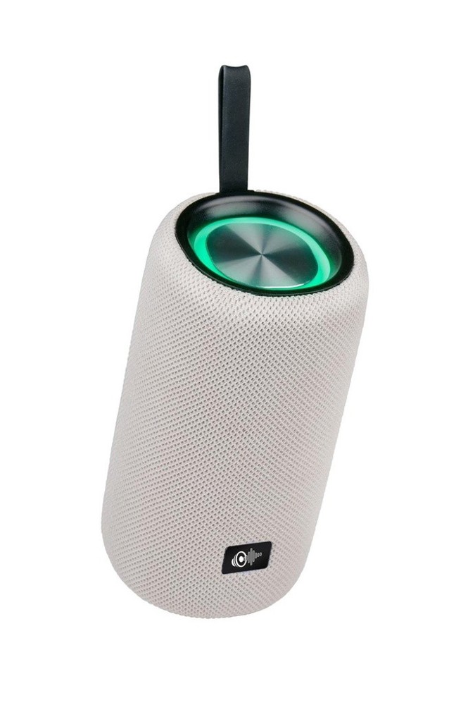Bluetooth Speaker 16W with LED- Zwart - wit