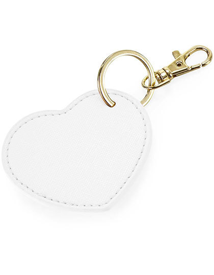 BagBase - Boutique Heart Key Clip - Soft White