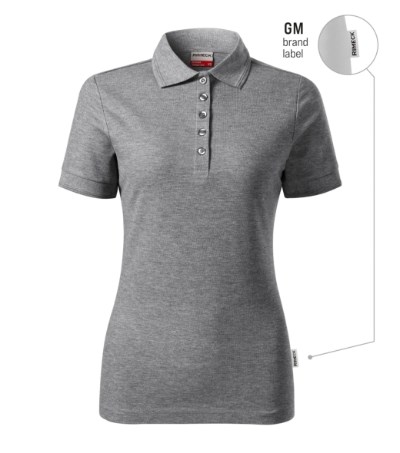 Poloshirt dames Reserve dark gray melange 12 (brand label)