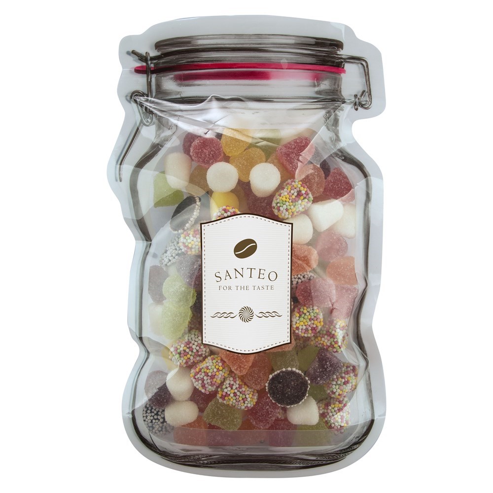 Mailing "weckpot" maxi gevuld met snoep