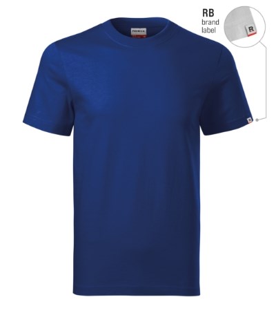 T-shirt uniseks Base royal blue 05 (brand label)
