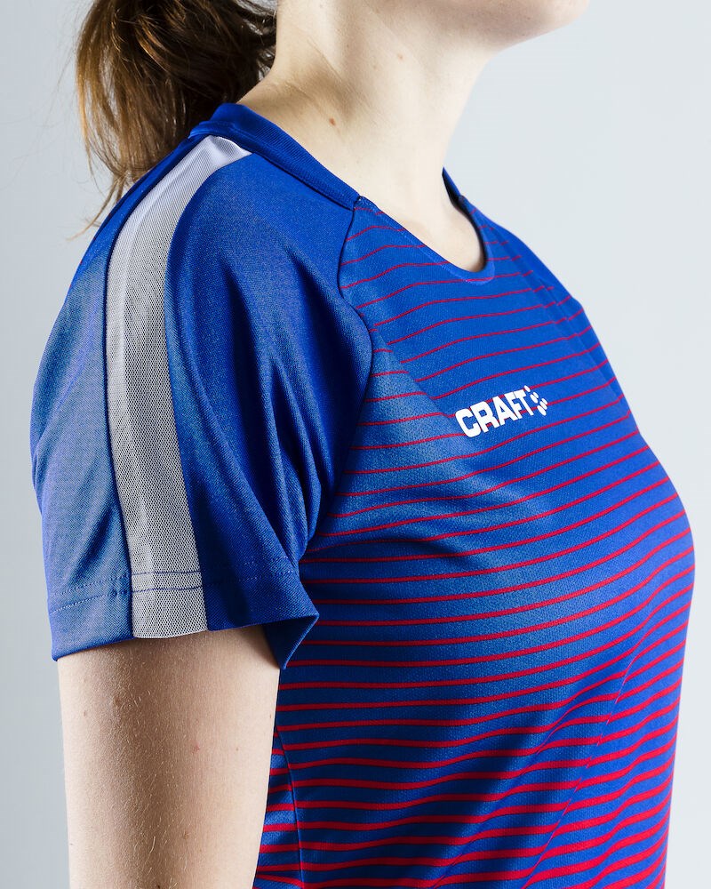 Craft - Pro Control Stripe Jersey W Club Cobolt/Bright Red XXL