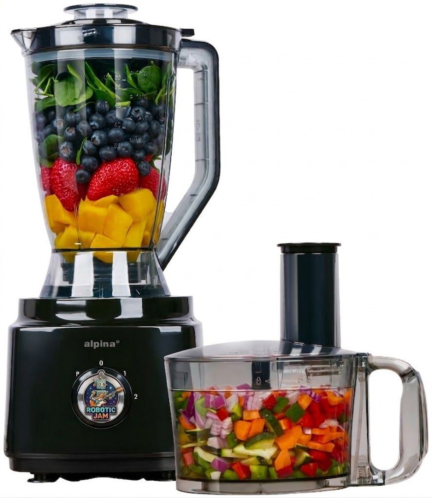 ALPINA Food Processor 2L 750W 230V Black- Zwart