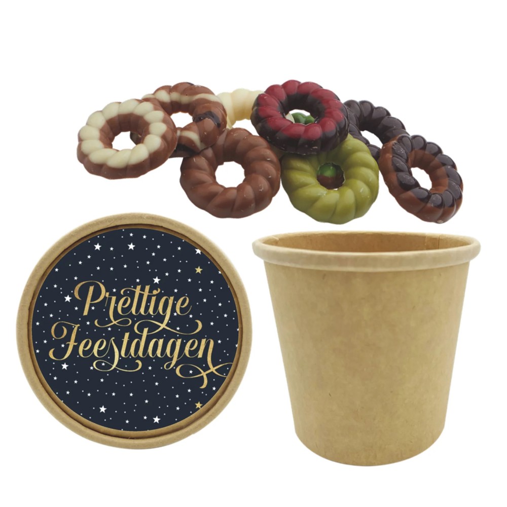 Bio Snoepbeker 200 gram Kerstkransjes