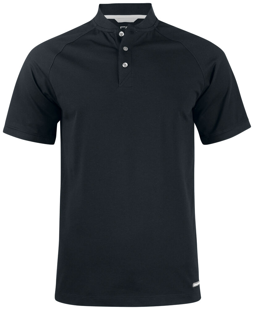 Cutter & Buck - Advantage Stand-Up Collar Polo Zwart S