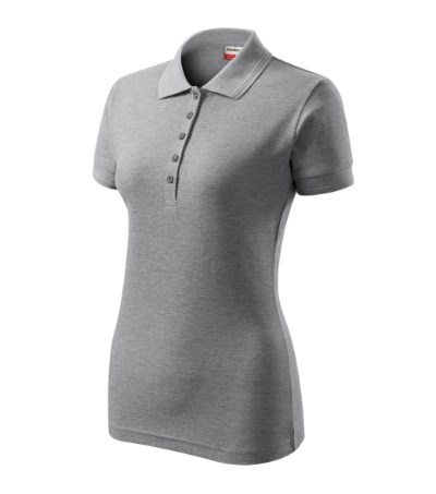 Poloshirt dames Reserve Zwart - dark gray melange