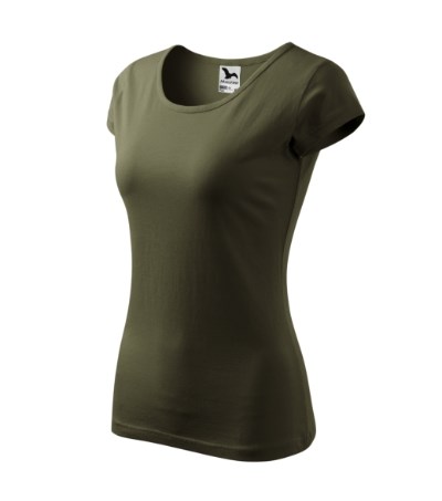 T-shirt dames Pure rood - military