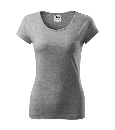 T-shirt dames Pure dark gray melange