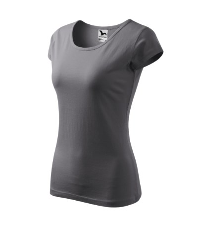 T-shirt dames Pure rood - steel gray