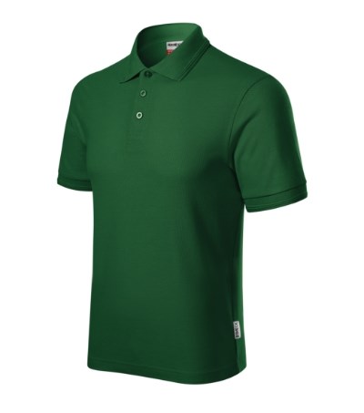 Poloshirt heren Reserve Zwart - bottle green 06 (brand label)