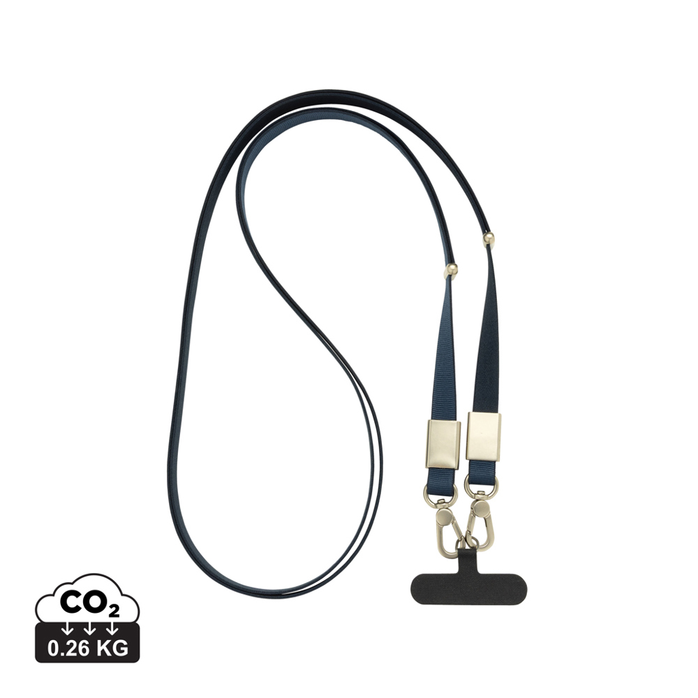Nivo RCS recycled PET Crossbody lanyard