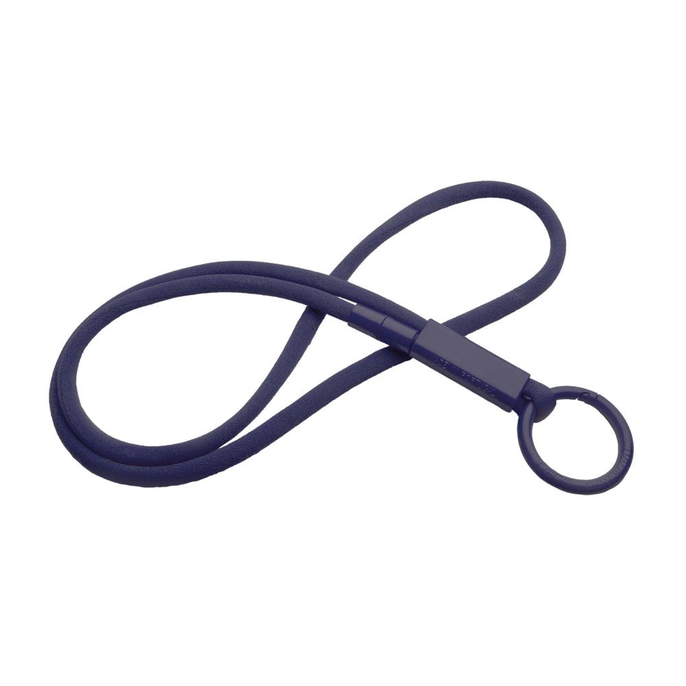 Tubyard lanyard met gerecycleerde plastic buis - Maanlichtblauw