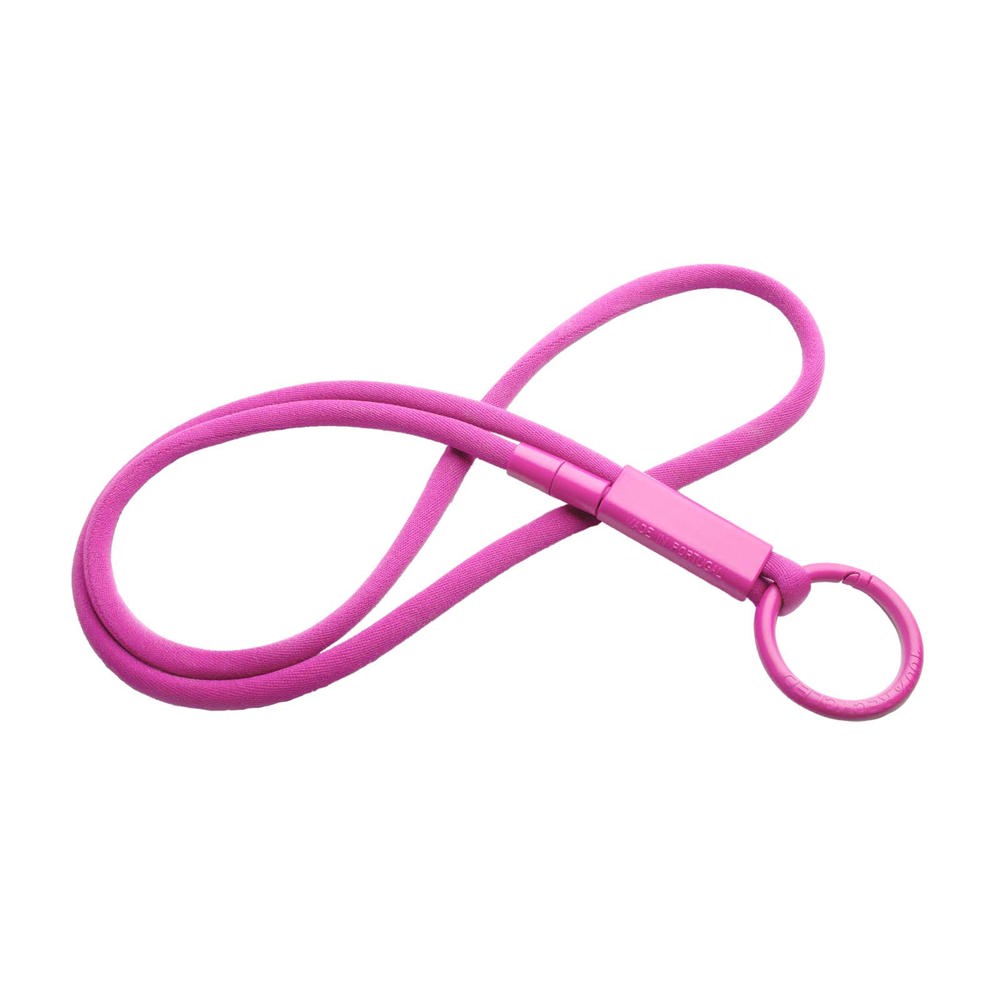 Tubyard lanyard met gerecycleerde plastic buis - Roze