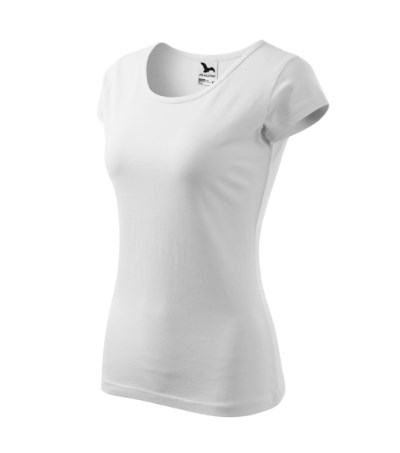 T-shirt dames Pure rood - Wit