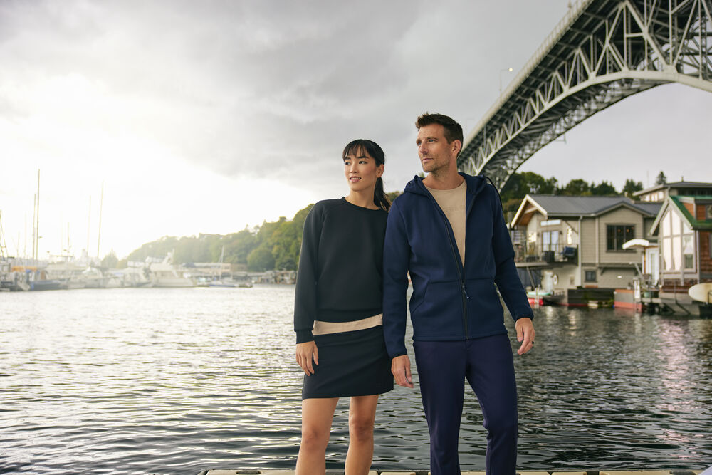 Cutter & Buck - Pemberton Crewneck Dames Antraciet Mélange S