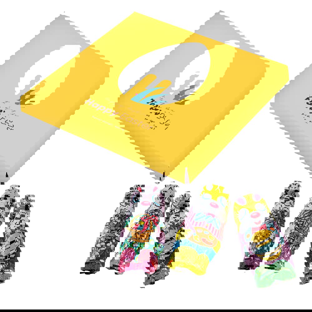 Plat doosje met chocolade