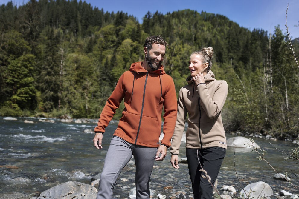 Cutter & Buck - Pemberton Hood FZ Heren Donker Mokka S