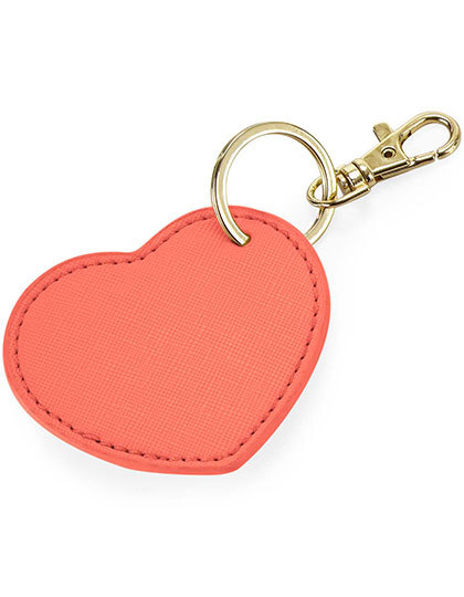 BagBase - Boutique Heart Key Clip - Coral