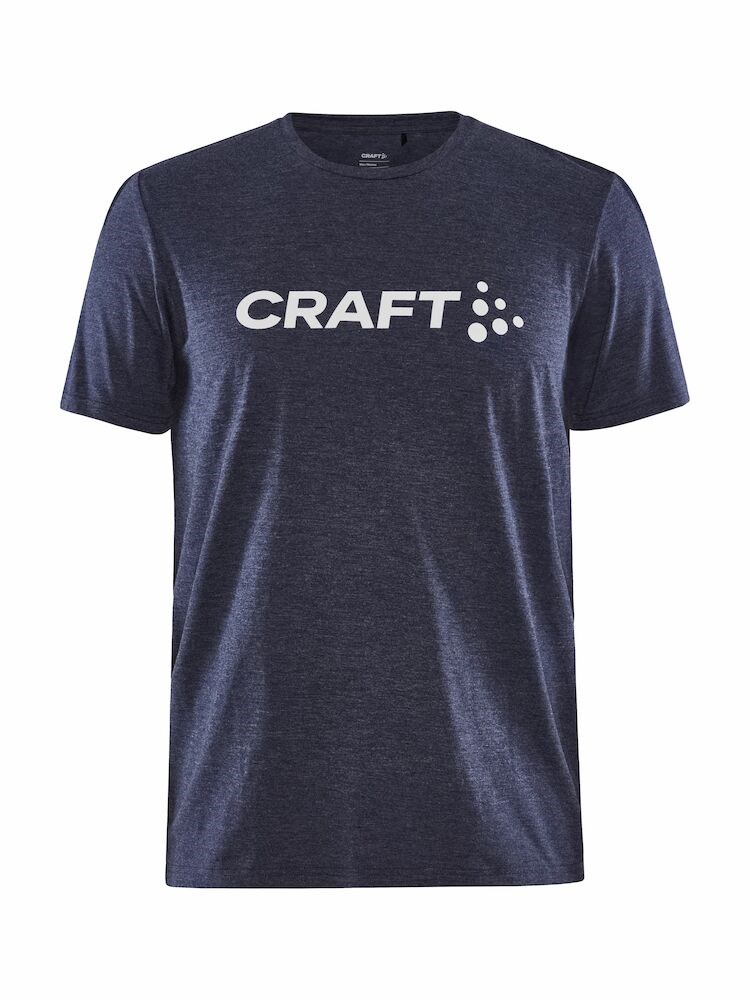 Craft - Community Logo SS Tee M Bright Red Melange XS - Navy Melange