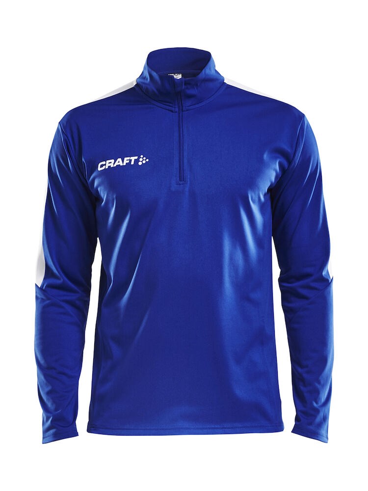 Craft - Progress Halfzip LS Tee M Bright Red XS - Club Cobolt