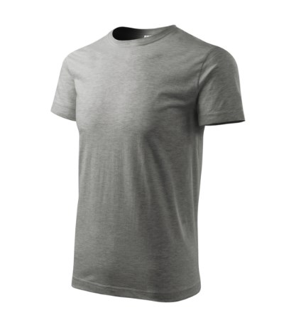 T-shirt uniseks Heavy New ijsgrijs - donkergrijs gemêleerd