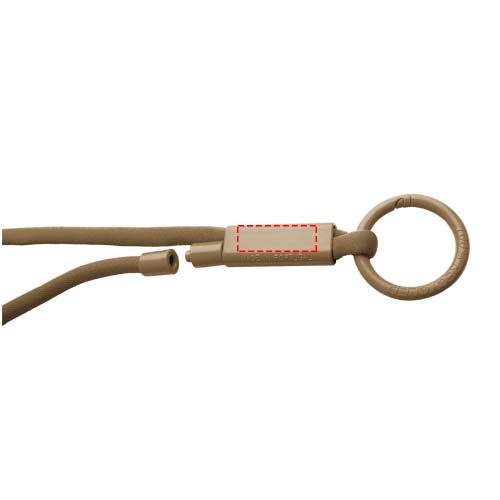 Tubyard lanyard met gerecycleerde plastic buis