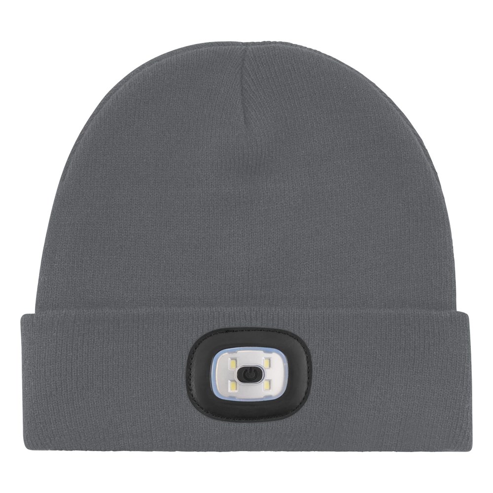 Gebreide muts met ledlamp - Donkergrijs (PMS Cool Grey 11c) / Donkergrijs