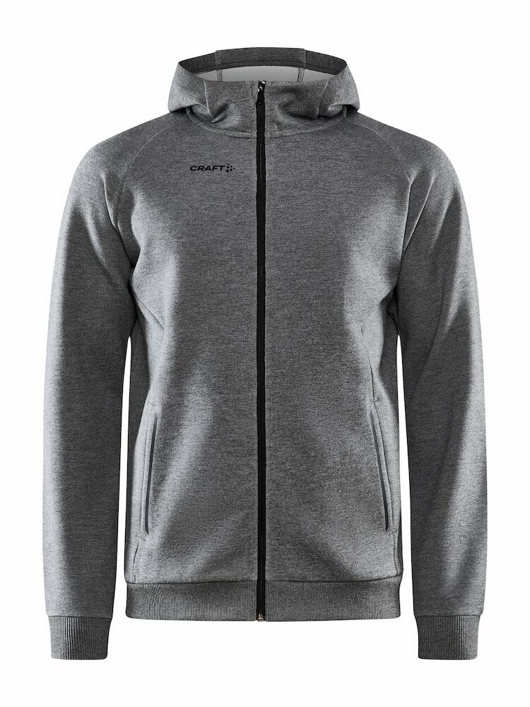 Craft - CORE Soul Full Zip Hood M Dk Grey Melange 4XL