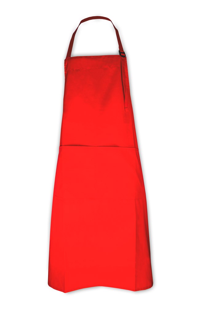 Schort - Antraciet - rood