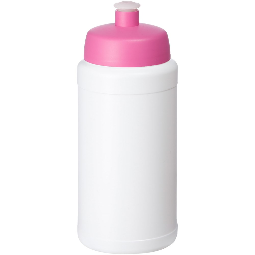 Baseline® Plus 500 ml drinkfles met sportdeksel - Wit, Roze