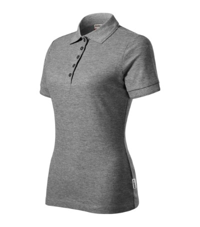 Poloshirt dames Reserve Zwart - dark gray melange 12 (brand label)