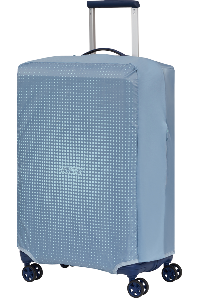 American Tourister  Ta Foldable Luggage Cover M - Stone Blue/Blue