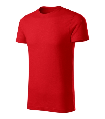 T-shirt heren Gulf antiek zilver - Rood